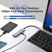 5-in-1 Type-C to HDMI Multiport Hub Adapter with 4K HDMI, USB 3.0, 100W PD - 4