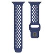 Navy Blue Mesh Reverse Buckle Silicone Band for Apple Watch 46/49/45/44mm - 4