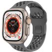 Apple Watch Band 46/49/45/44mm Mesh Reverse Buckle Silicone Dark Gray - 1