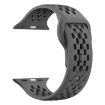 Apple Watch Band 46/49/45/44mm Mesh Reverse Buckle Silicone Dark Gray - 3