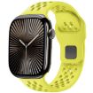 Lime Silicone Mesh Reverse Buckle Band for Apple Watch 42/41/40/38mm - 1