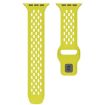 Lime Silicone Mesh Reverse Buckle Band for Apple Watch 42/41/40/38mm - 4