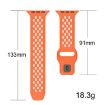 Apple Watch Mesh Reverse Buckle Silicone Band 42/41/40/38mm Starlight - 6