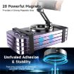 K11 Silver Desktop Car Metal Magnetic Foldable Phone Holder Stand - 3