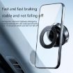 X98 Magnetic Vacuum Suction Phone Stand Holder for Desktop & Car (Black) - 5