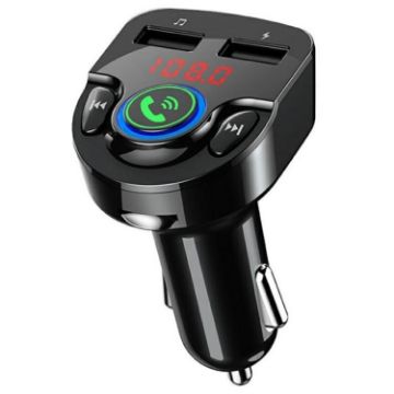 G32 Bluetooth MP3 Player FM Transmitter Car Charger with Voice Navigation - 1