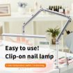 Foldable Eyelash Extension LED Light Clip On Lamp (AU Plug) - S001 - 8