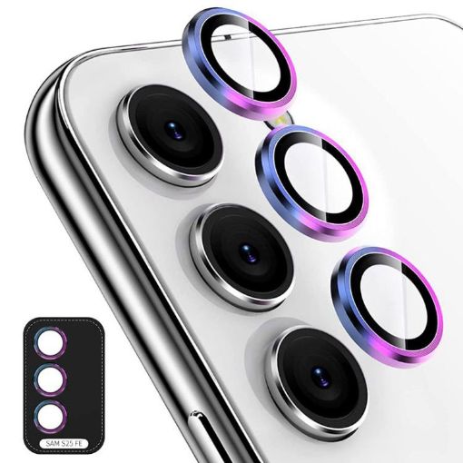 Samsung Galaxy S25 FE 5G Camera Lens Tempered Glass Film - Colorful - 1