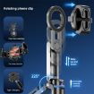 2 In 1 Magnetic Tripod Phone Holder & Selfie Stick with Keyring - Black - 8