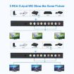 RCA AV Signal Switcher 4 In 3 Out Composite Splitter Box - US Plug - 6