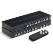 RCA AV Switcher 4 In 3 Out Composite Signal Splitter Box - EU Plug - 1