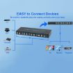 RCA AV Switcher 4 In 3 Out Composite Signal Splitter Box - EU Plug - 9