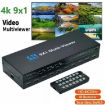JQF1 9 in 1 HDMI Multi Viewer Switcher 4K Screen Splitter - US Plug - 2