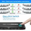 K8 Type C KVM Switcher with RJ45 Ethernet & 7 USB 2.0 Ports Docking Station - 6