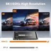 K8 Type C KVM Switcher with RJ45 Ethernet & 7 USB 2.0 Ports Docking Station - 8