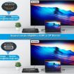 K8 Type C KVM Switcher with RJ45 Ethernet & 7 USB 2.0 Ports Docking Station - 9