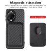 Huawei nova 14 Carbon Fiber Leather Magsafe Phone Case - Black - 2