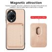 Huawei nova 14 Khaki Carbon Fiber Leather Magsafe Card Phone Case - 2