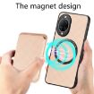 Huawei nova 14 Khaki Carbon Fiber Leather Magsafe Card Phone Case - 3