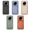 Huawei nova 14 Pro Khaki Carbon Fiber Leather Magsafe Card Case - 4