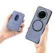 Huawei nova 14 Ultra Blue Carbon Fiber Leather Magsafe Phone Case - 8