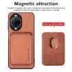Huawei nova 14 Ultra Brown Carbon Fiber Leather Magsafe Phone Case - 2