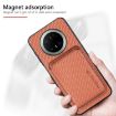 Huawei nova 14 Ultra Khaki Carbon Fiber Leather Magsafe Phone Case - 6