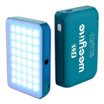 Weeylite S03 Portable RGB Light - Blue for Video & Photography - 1