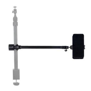 JMARY MT-21 Aluminum Alloy Tripod Extension Rod for Livestreaming - 1