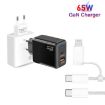 PD41 GaN PD 45W USB Charger + USB-C/8 Pin Cable for iPhone, EU Plug - 2