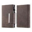 Suteni Brown Denim Buckle Button Card Box - Automatic Pop Out Feature - 1