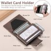 Suteni Brown Denim Buckle Button Card Box - Automatic Pop Out Feature - 4