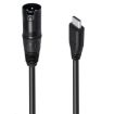 Type-C to XLR Female JUNSUNMAY Mic Audio Adapter Cable, 1m Length - 1