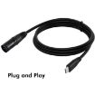 Type-C to XLR Male Microphone Audio Adapter Cable 1m - JUNSUNMAY - 5