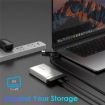 WAVLINK ST347 Dual Slot M.2 SSD Enclosure USB-C 3.2 Gen2 10Gbps UK Plug - 3