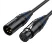 JUNSUNMAY 3m 4 Pin XLR Male to Female Headphone Audio Adapter Cable - 2
