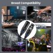 JUNSUNMAY 5m 4 Pin XLR Male to Female Headphone Audio Adapter Cable - 5