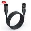 JUNSUNMAY 10m 4 Pin XLR Male to Female Headphone Audio Adapter Cable - 1
