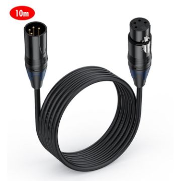 JUNSUNMAY 10m 4 Pin XLR Male to Female Headphone Audio Adapter Cable - 1