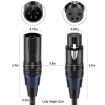 JUNSUNMAY 10m 4 Pin XLR Male to Female Headphone Audio Adapter Cable - 3