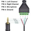 JUNSUNMAY 3.5mm Male to 4 Pin Stereo Audio Terminal Block Cable 30cm - 4