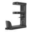 360 Rotatable Under Desk Gaming Headset Holder Bracket XWJ-EJJ01 Black - 1