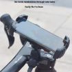 360 Rotation Motorcycle Bicycle Handlebar Mirror Phone Mount Z012 - 6