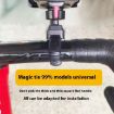 360 Rotation Motorcycle Bicycle Handlebar Mirror Phone Mount Z012 - 8
