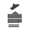 KF86 MAX Foldable Bluetooth Keyboard with Touchpad & Leather Case - 5