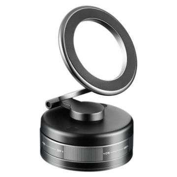 S11 Foldable Alloy Magnetic Car Phone Holder 360 Rotation Dashboard - 1