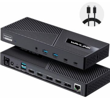 WAVLINK UG63PD25 15-in-1 Docking Station, Triple Display, 130W Power (AU Plug) - 1