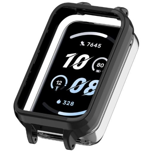 For Honor Band 10 PC Ear Half Coverage Hollow Watch Case (Black) - 1