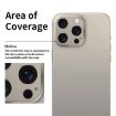 iPhone 15 Kalebol Pink Metal Hollow Lens Protection Ring - 3