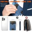 Suteni Blue Denim Double-Sided Card Slot Button Eject Card Box - 3